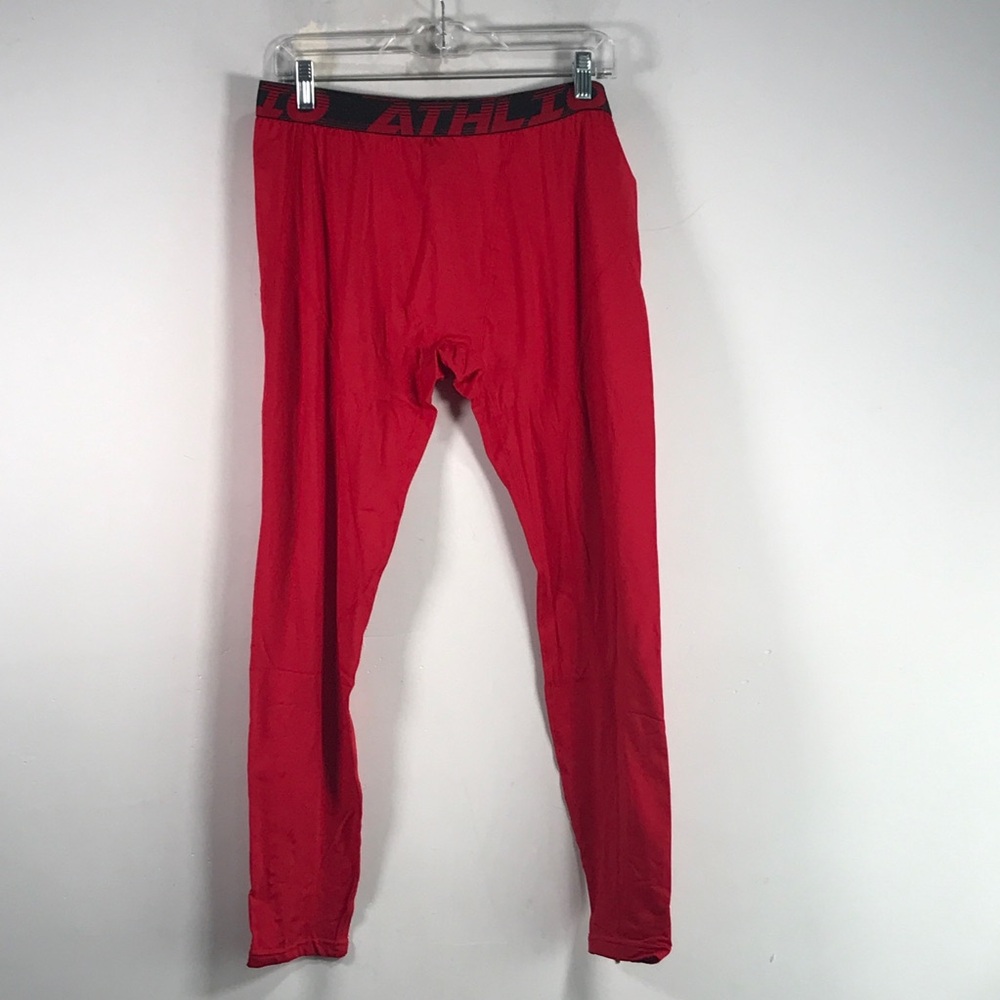Athlio Pull On Cropped Legging, Women's Size 2XL - Red/Black